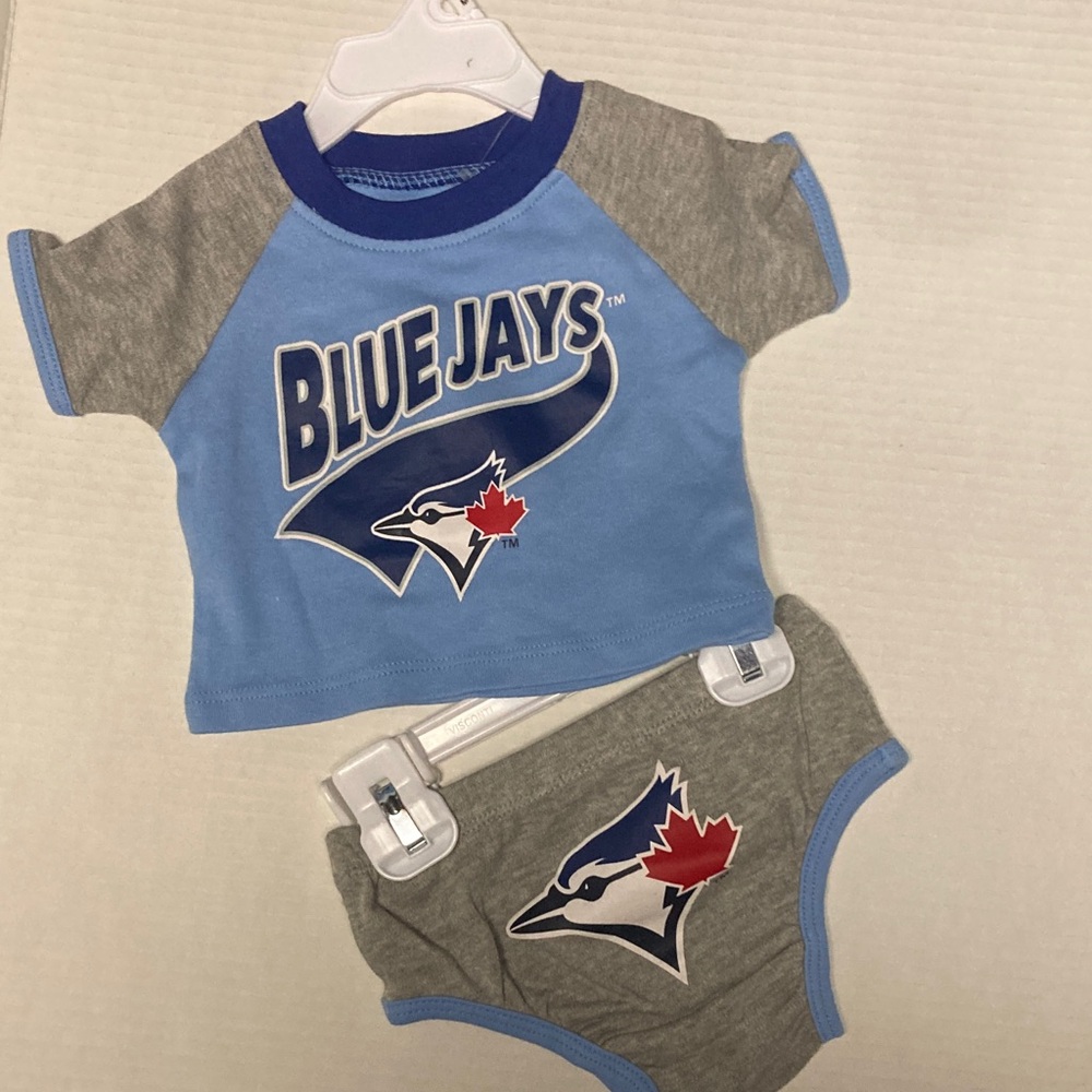 Blue Jay Kids  Set - Light Blue and Gray